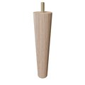 Designs Of Distinction 6" Round Tapered Leg - White Oak 01243006WK6
